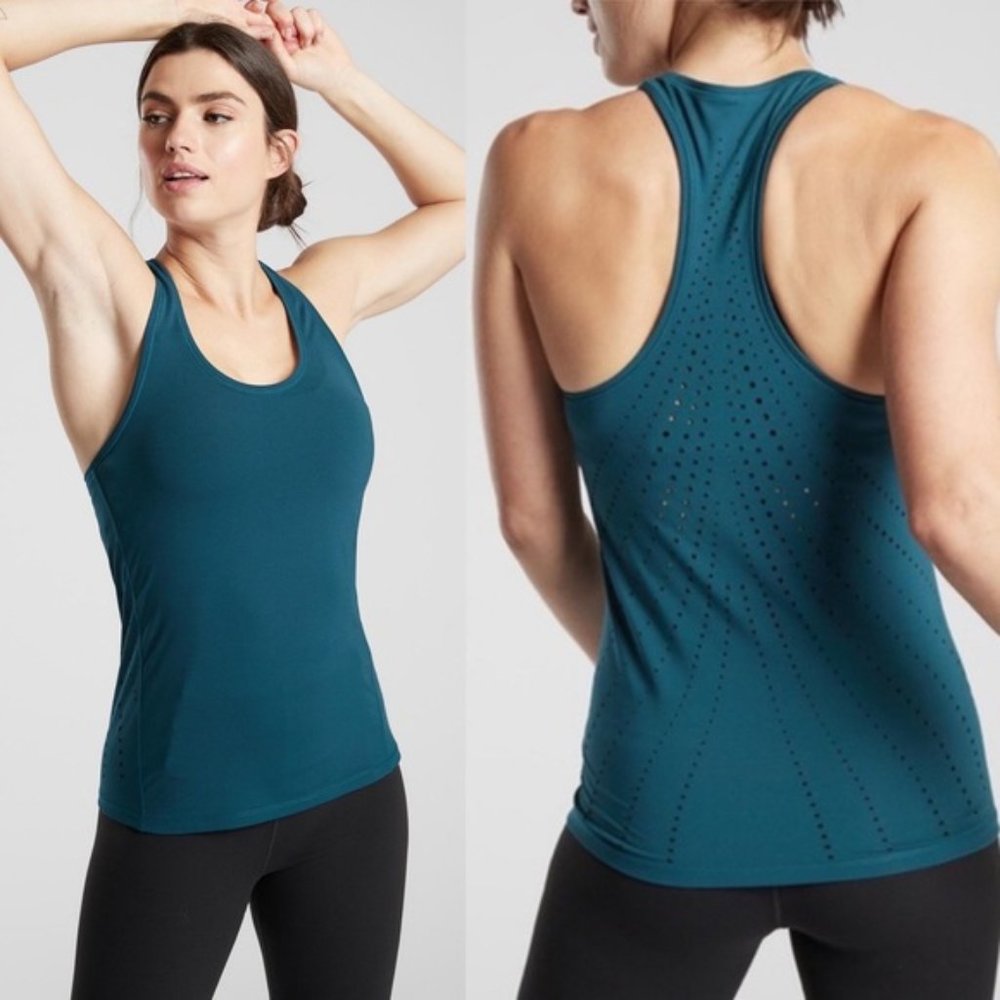 Athleta shanti top in teal